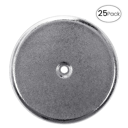 American Built Pro Clean-Out Cover Plate, 5-1/4 in. Diameter Plastic Flat Chrome (25-pk), PK25 105FC P25